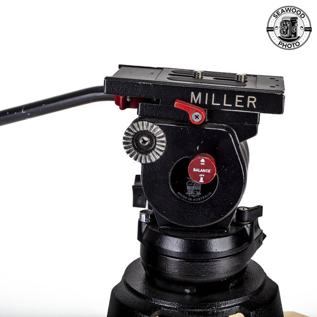 Miller 30 Series II Fluid Head w/ Alan Gordon Hi Hat Base GOOD