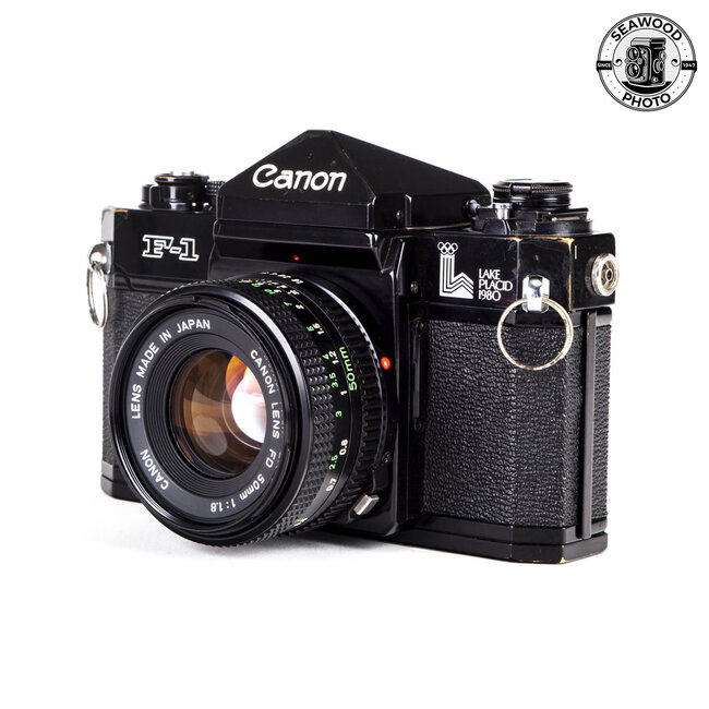 Canon F-1 Lake Placid 1980 Winter Olympics Edition w/ FD 50mm f/1.8 GOOD