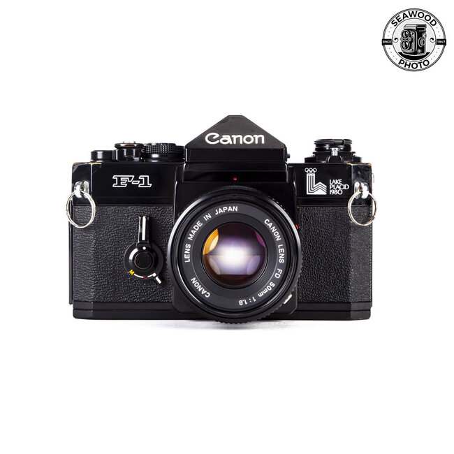 Canon F-1 Lake Placid 1980 Winter Olympics Edition w/ FD 50mm f/1.8 GOOD