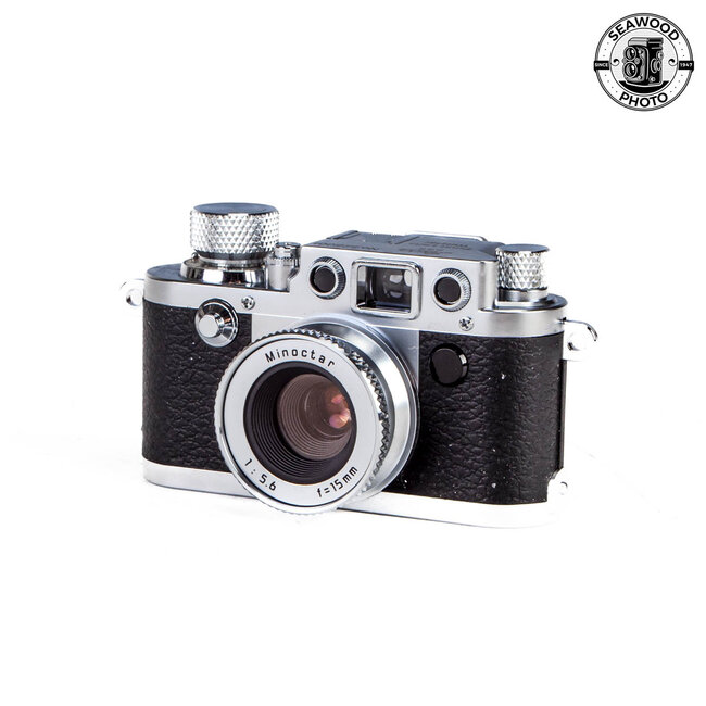 Minox Classic Leica IIIf w/Presentation Case Takes Minox Film EXCELLENT