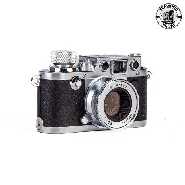 Minox Classic Leica IIIf w/Presentation Case Takes Minox Film EXCELLENT
