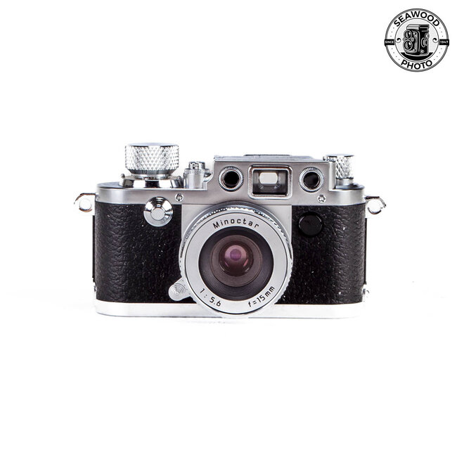 Minox Classic Leica IIIf w/Presentation Case Takes Minox Film EXCELLENT