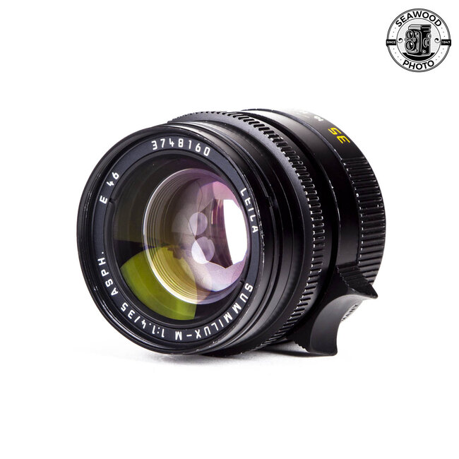 Leica Summilux M 35mm f/1.4 ASPH Black Lens 11874 GOOD