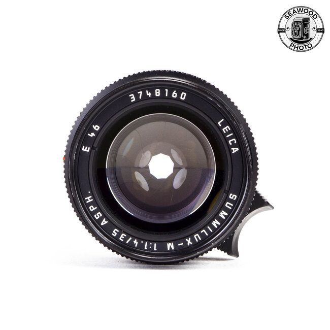 Leica Summilux M 35mm f/1.4 ASPH Black Lens 11874 GOOD