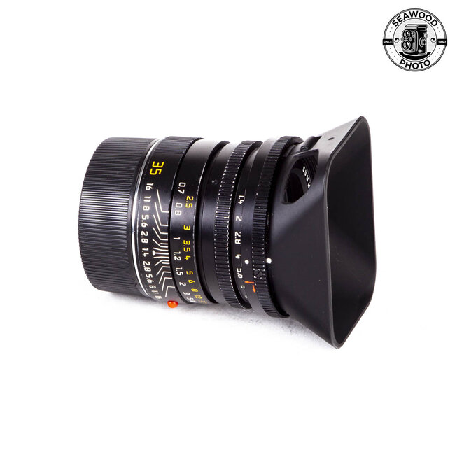 Leica Summilux M 35mm f/1.4 ASPH Black Lens 11874 GOOD
