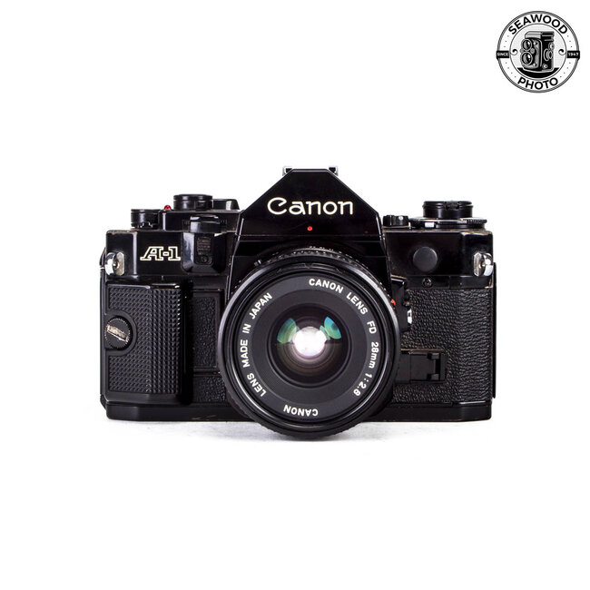 Canon A-1 35mm SLR w/ FD 28mm f/2.8 GOOD