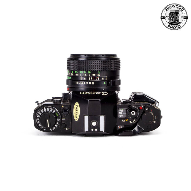 Canon A-1 35mm SLR w/ FD 28mm f/2.8 GOOD