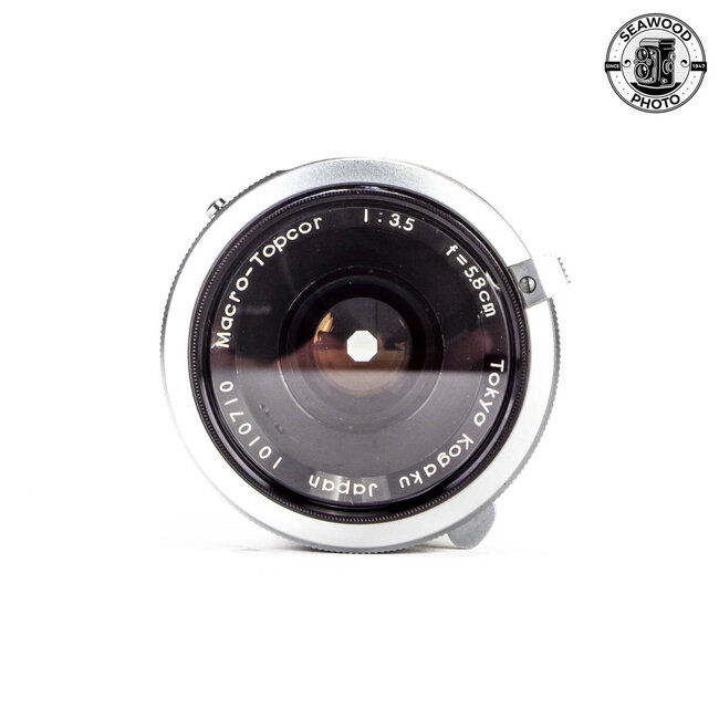 TOPCON Double Rail Bellows Mdl.3 w/58mm f/3.5 Macro Topcor EXCELLENT