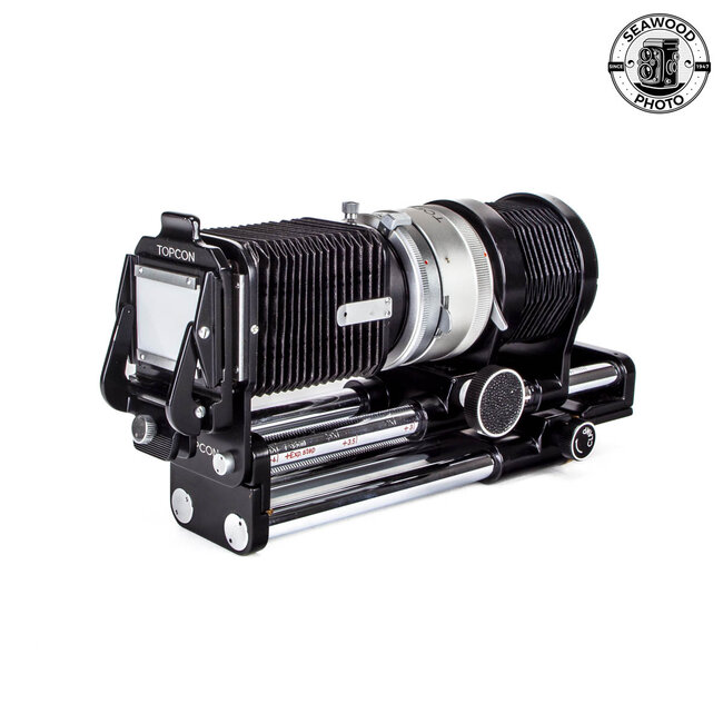 TOPCON Double Rail Bellows Mdl.3 w/58mm f/3.5 Macro Topcor EXCELLENT
