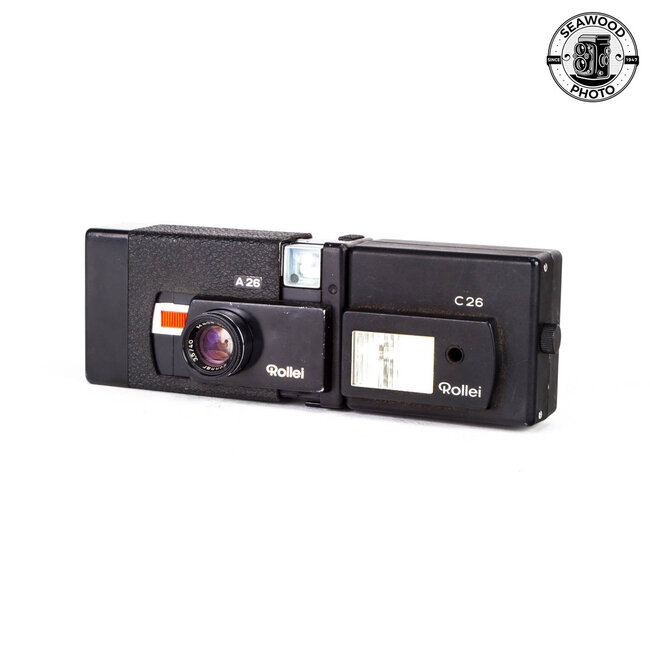 Rollei A26 Sonnar 40mm f/3.5 w/ C26 Flash FOR PARTS