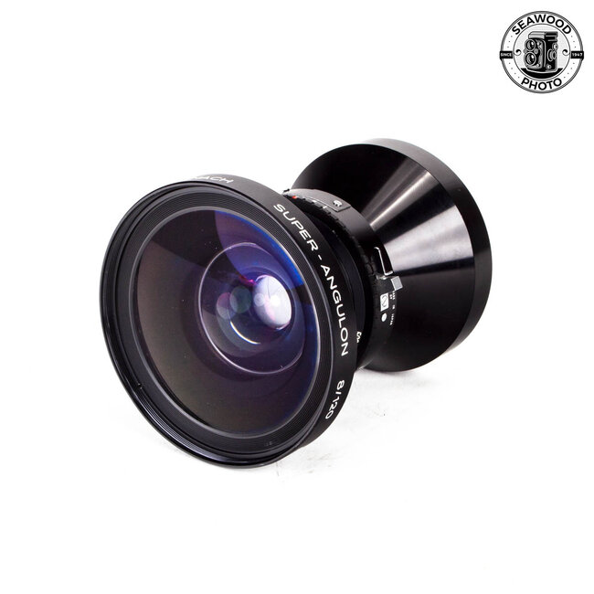 Schneider 120mm f/8 Super-Angulon 4x5 Lens in Copal 0 Shutter EXCELLENT