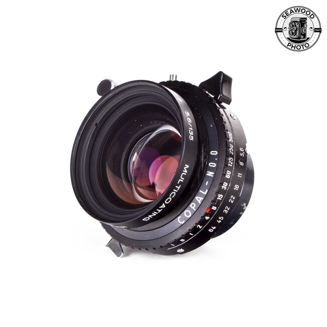 Schneider 135mm f/5.6 Symmar-S 4x5 Lens in Copal 0 Shutter EXCELLENT