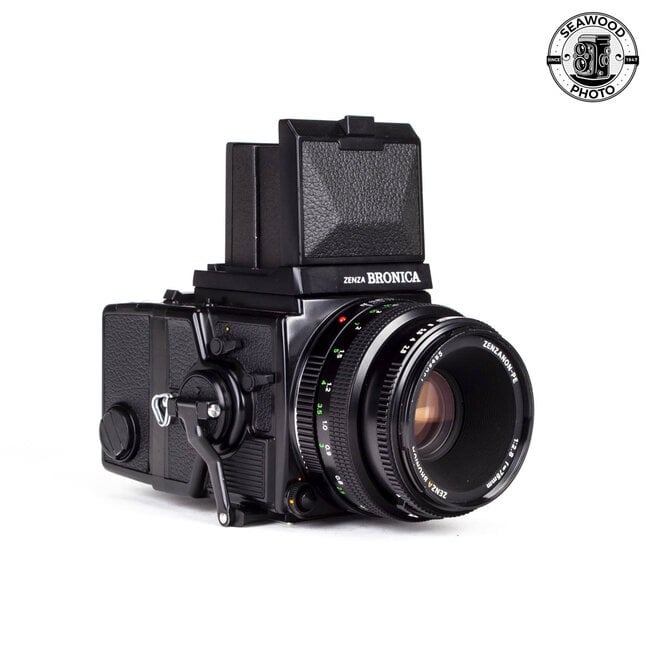 Zenza Bronica ETR Si w/75mm f/2.8+ Waist Level Finder GOOD+