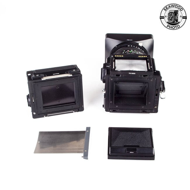 Zenza Bronica ETR Si w/75mm f/2.8+ Waist Level Finder GOOD+