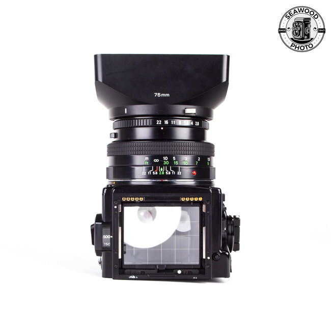 Zenza Bronica ETR Si w/75mm f/2.8+ Waist Level Finder GOOD+