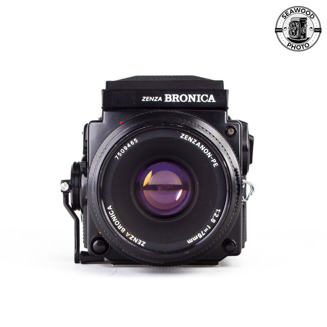 Zenza Bronica ETR Si w/75mm f/2.8+ Waist Level Finder GOOD+