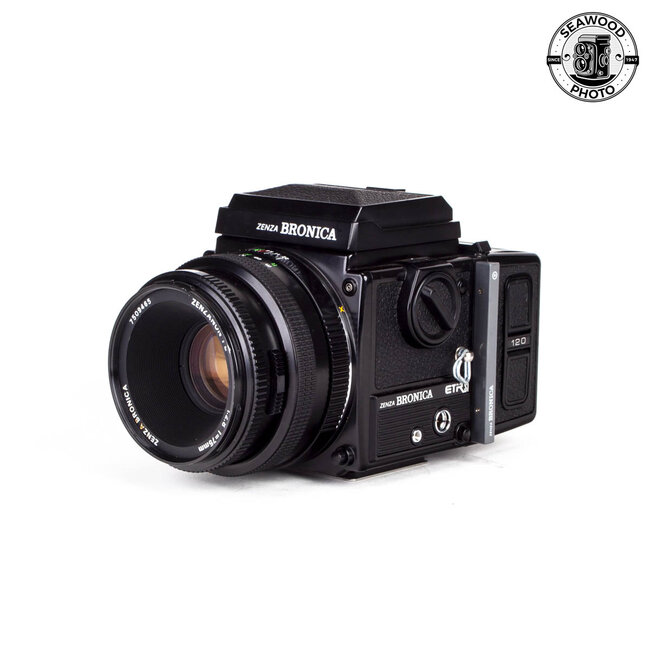 Zenza Bronica ETR Si w/75mm f/2.8+ Waist Level Finder GOOD+