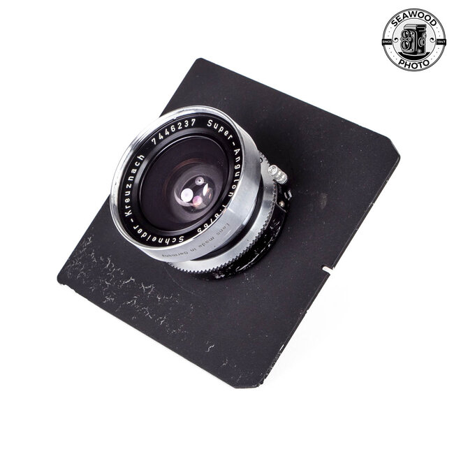 Schneider 65mm f/8 Super-Angulon 4x5 Lens in Synchro-Compur Shutter EXCELLENT