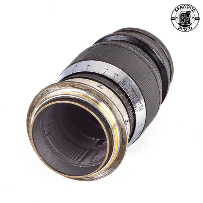 Leica 90mm f/4 Elmar M39 Mount Black Paint GOOD