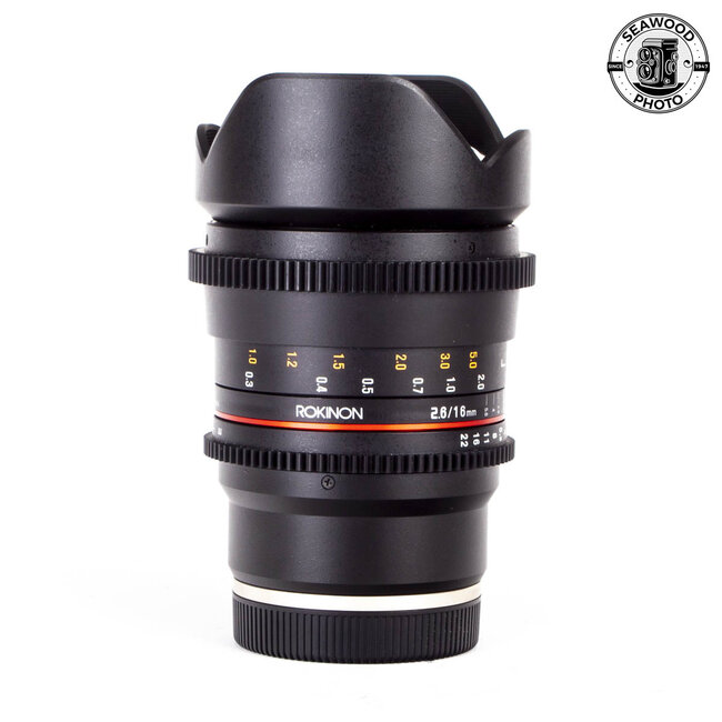Rokinon 16mm T2.6 E-Mount EXCELLENT