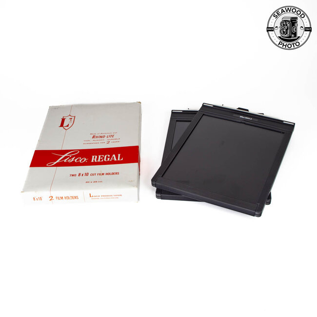 [Unused in Box] Lisco Regal II 8x10 Cut Sheet Film Holder x 2