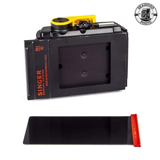 Graflex (Singer) RH-10 6x7 Roll Film Back for 120 Film GOOD+