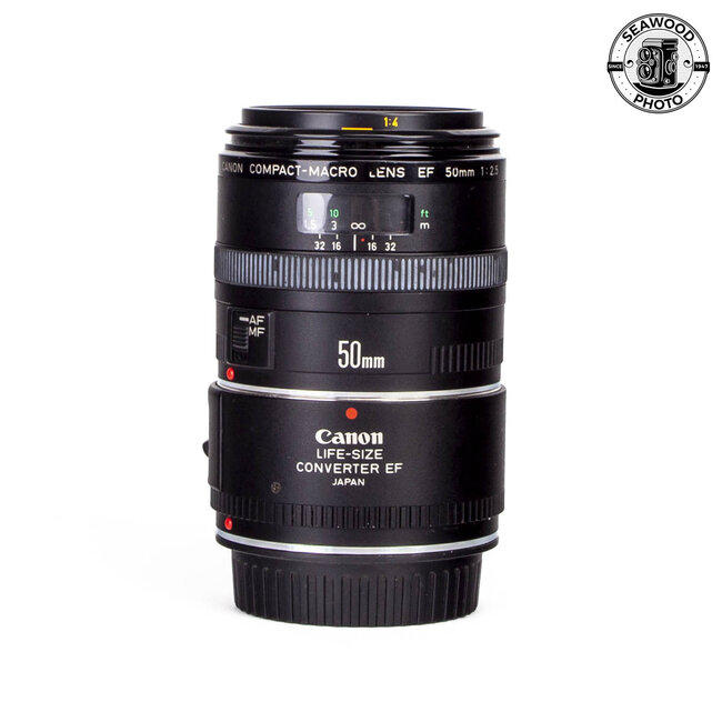 Canon EF 50mm f2.5 Compact-Macro w/ Canon Life Size Converter EXCELLENT