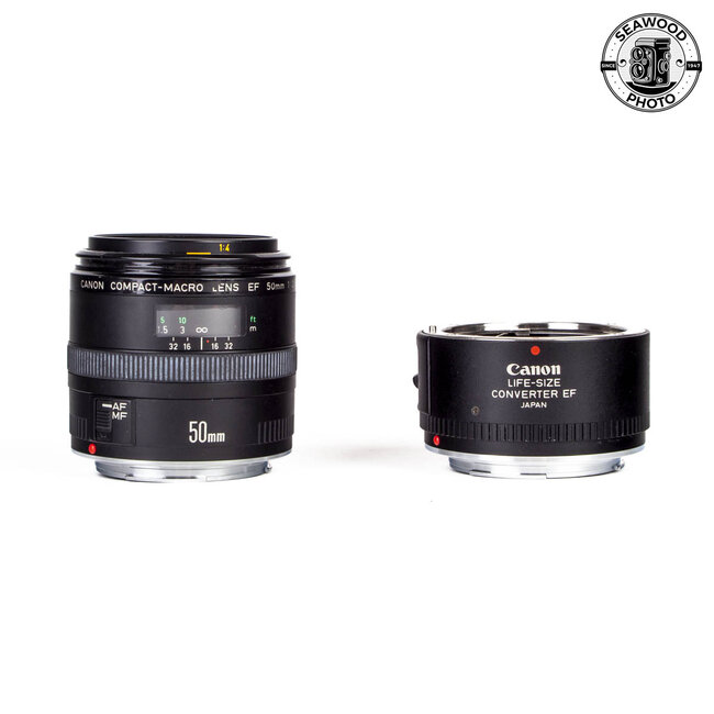 Canon EF 50mm f2.5 Compact-Macro w/ Canon Life Size Converter EXCELLENT