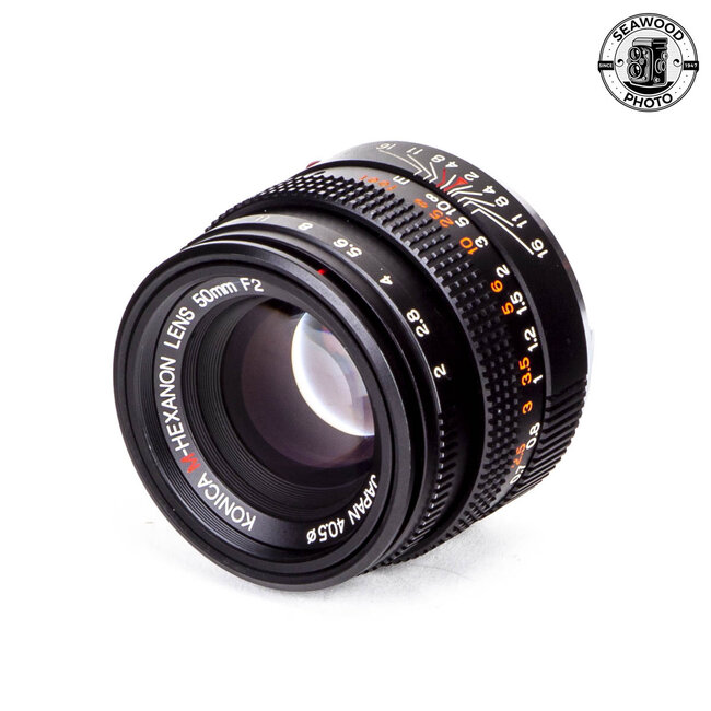 Konica M-Hexanon 50mm f/2 M Mount EXCELLENT