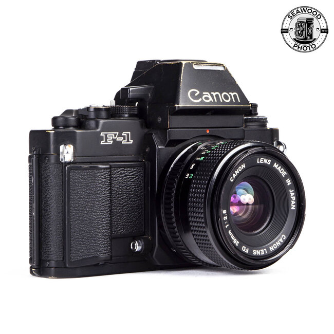 Canon F-1 w/ FD 28mm f/2.8 GOOD