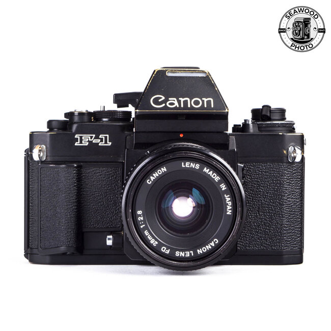 Canon F-1 w/ FD 28mm f/2.8 GOOD