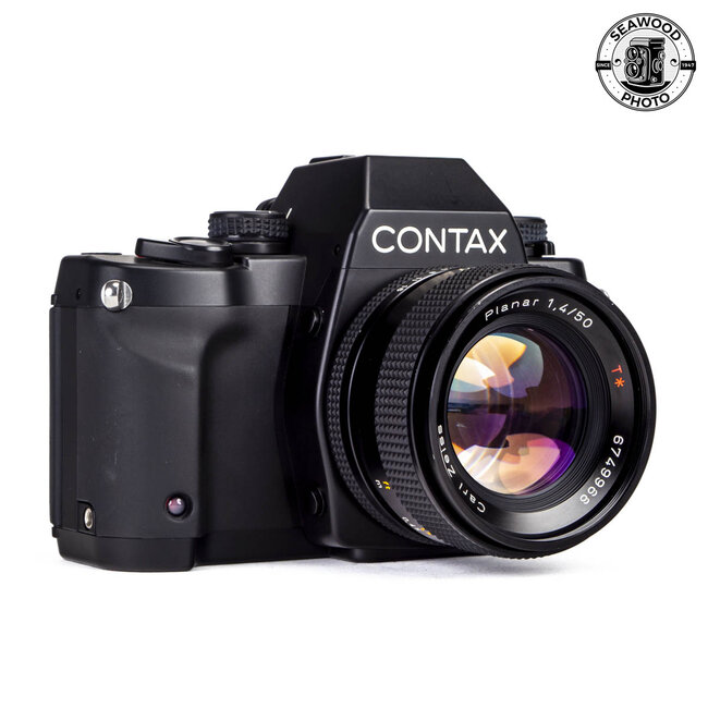 Contax Aria 35mm SLR w/ Zeiss Planar T* 50mm f/1.4 EXCELLENT