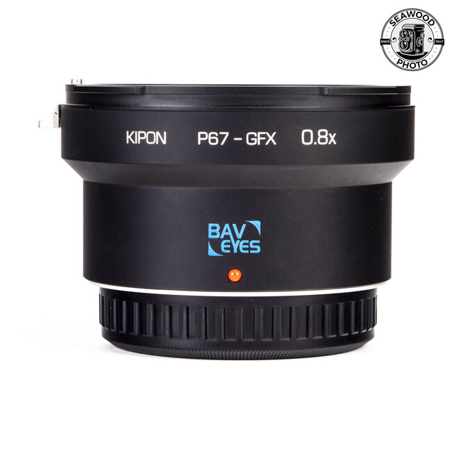 Kipon BavEyes P67-GFX 0.8X Focal Reducer Adapter Pentax 6x7 for Fuji GFX EXCELLENT