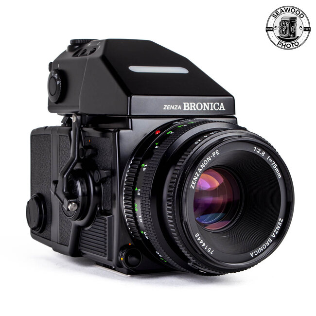 Bronica ETRSi 645 Camera w/75mm f/2.8 Zenzanon, AE Prism, WLF EXCELLENT