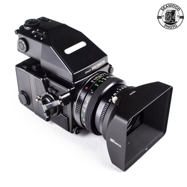 Bronica ETRSi 645 Camera w/75mm f/2.8 Zenzanon, AE Prism, WLF EXCELLENT