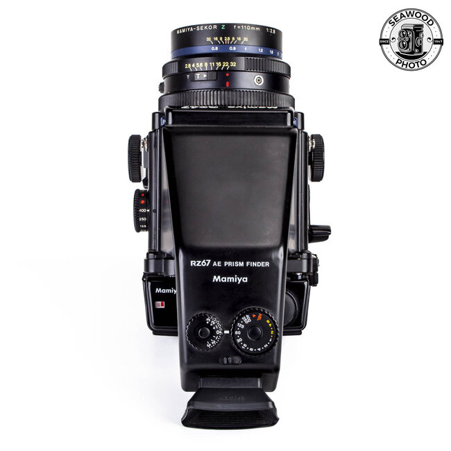 Mamiya RZ67 w/ 110mm f/2.8, AE Prism + WLF GOOD+