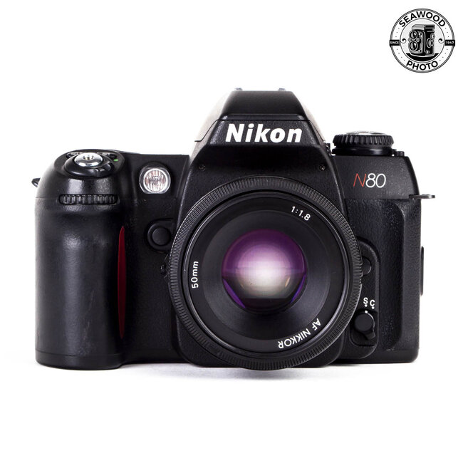 Nikon N80 35mm SLR w/ AF Nikkor 50mm f/1.8 GOOD+