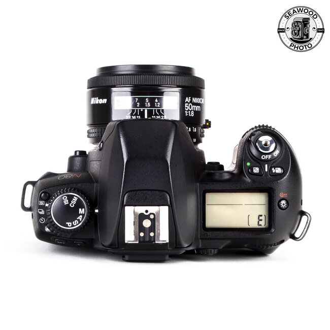 Nikon N80 35mm SLR w/ AF Nikkor 50mm f/1.8 GOOD+