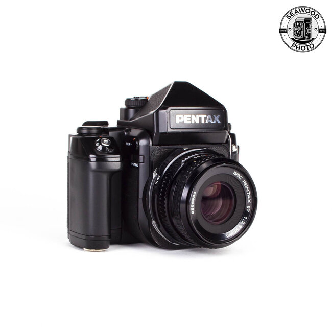 Pentax 67II w/Late 90mm f2.8 and AE Prism GOOD+