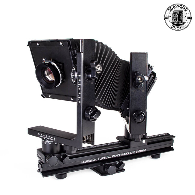 Horseman 4X5 LX View Camera Optical Bench Modular System w/210mm GOOD+