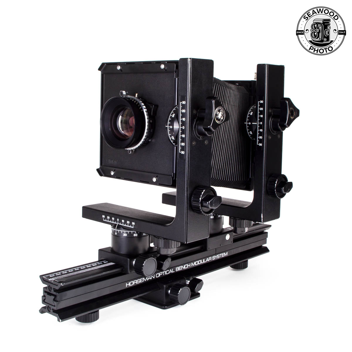 Horseman 4X5 LX View Camera Optical Bench Modular System w/210mm GOOD+ ...