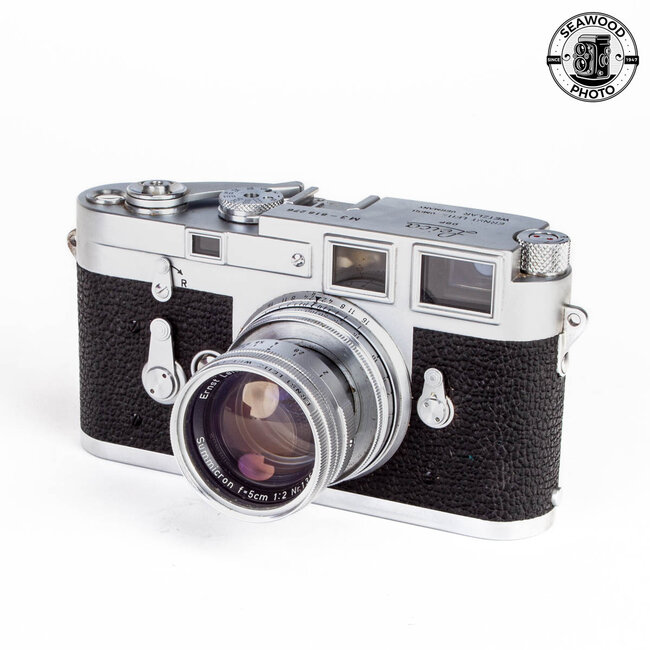 Leica M3 Double Stroke w/5cm f2 Summicron and Extras GOOD