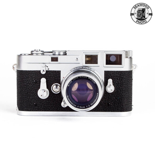 Leica M3 Double Stroke w/5cm f2 Summicron and Extras GOOD