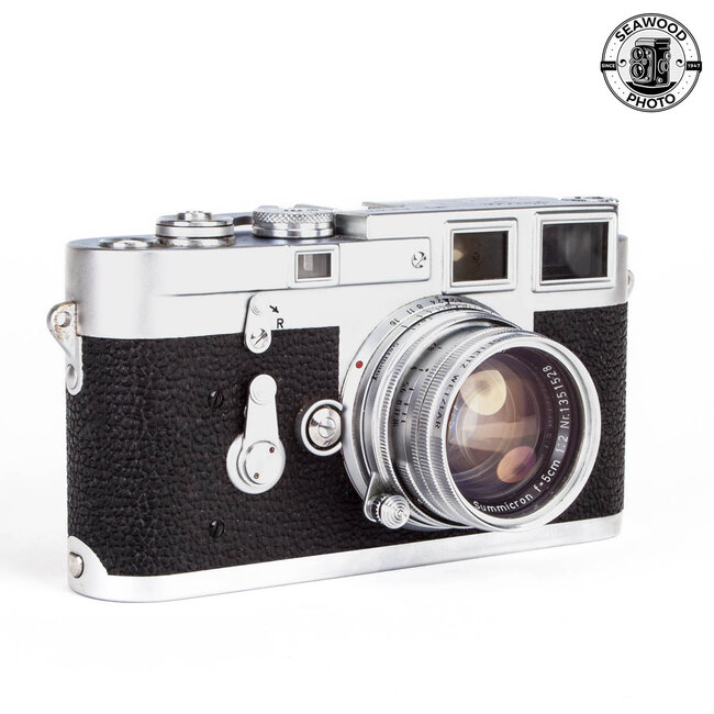Leica M3 Double Stroke w/5cm f2 Summicron and Extras GOOD