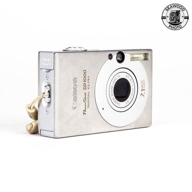 Canon PowerShot SD1000 7.1MP Point & Shoot w/ SD Card GOOD