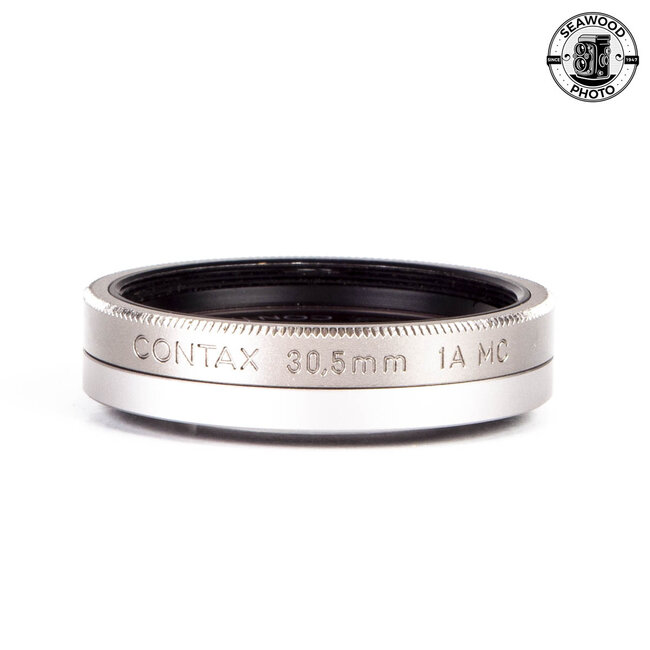 Contax 305 Adapter and 30.5mm UV  1A MC Filter Silver for T3 GOOD+