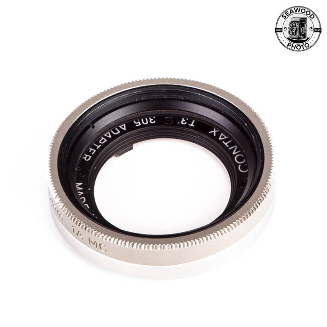 Contax 305 Adapter and 30.5mm UV  1A MC Filter Silver for T3 GOOD+