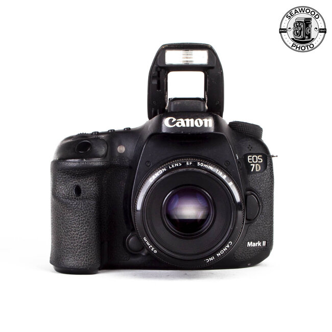 Canon 7D Mark II 20.2mp w/50mm f/1.8 GOOD-