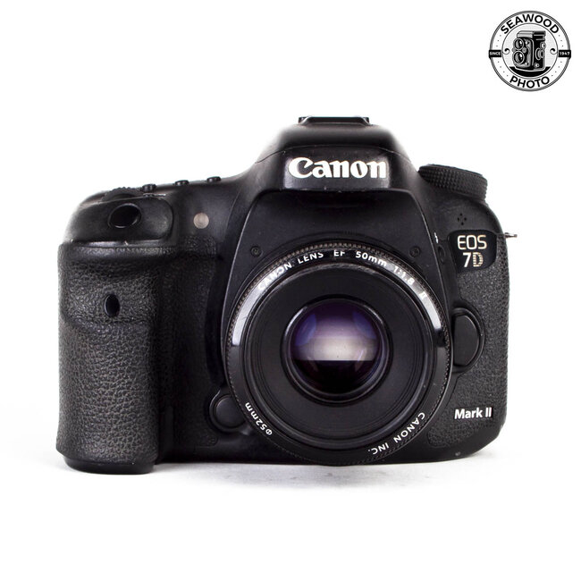 Canon 7D Mark II 20.2mp w/50mm f/1.8 GOOD-