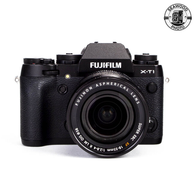 Fujifilm X-T1 16.3mp w/18-55mm XF Zoom, Flash, Grip EXCELLENT